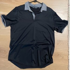 Black Travis Mathew Golf Polo Shirt